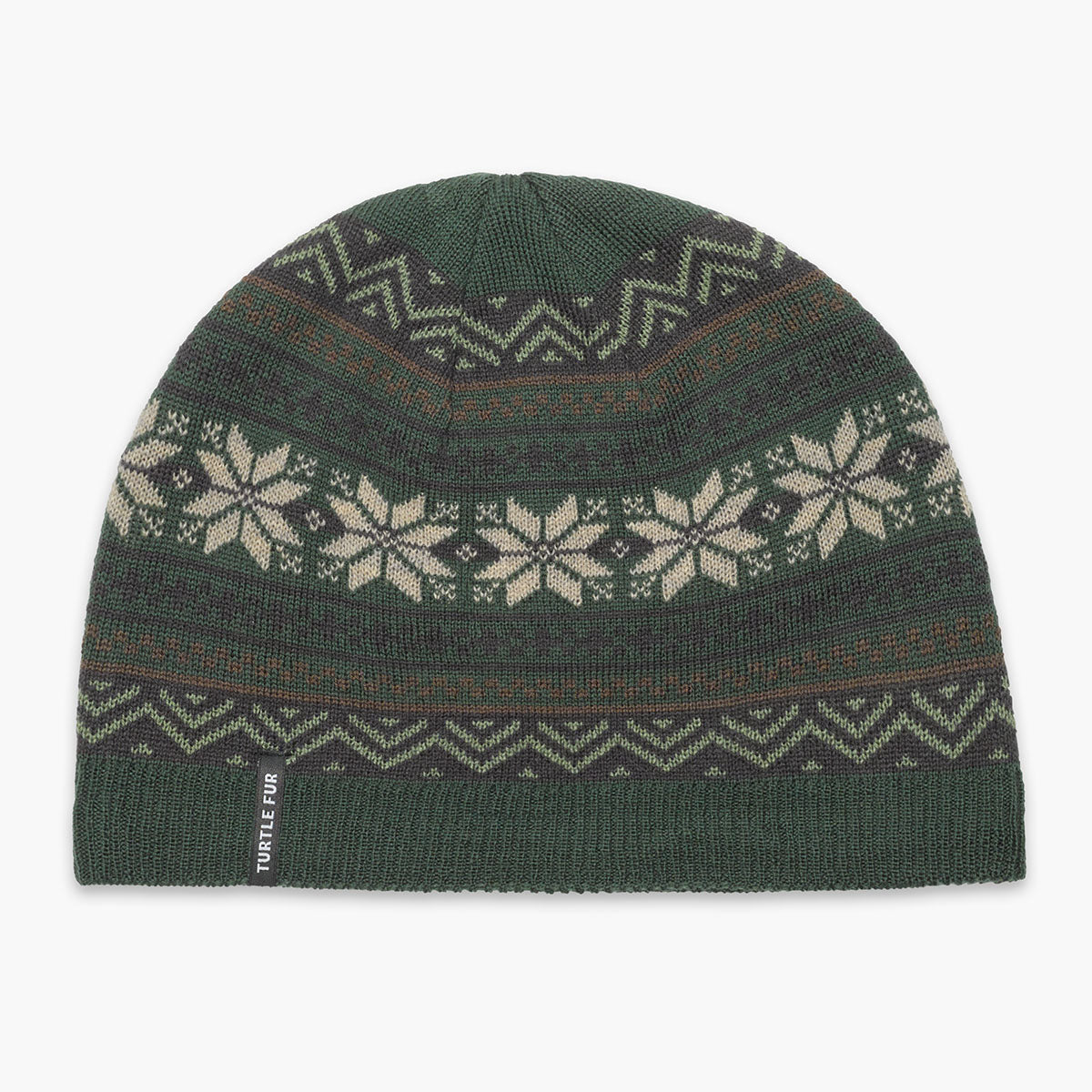 Nuka Merino Wool Ski Hat / Color-Evergreen