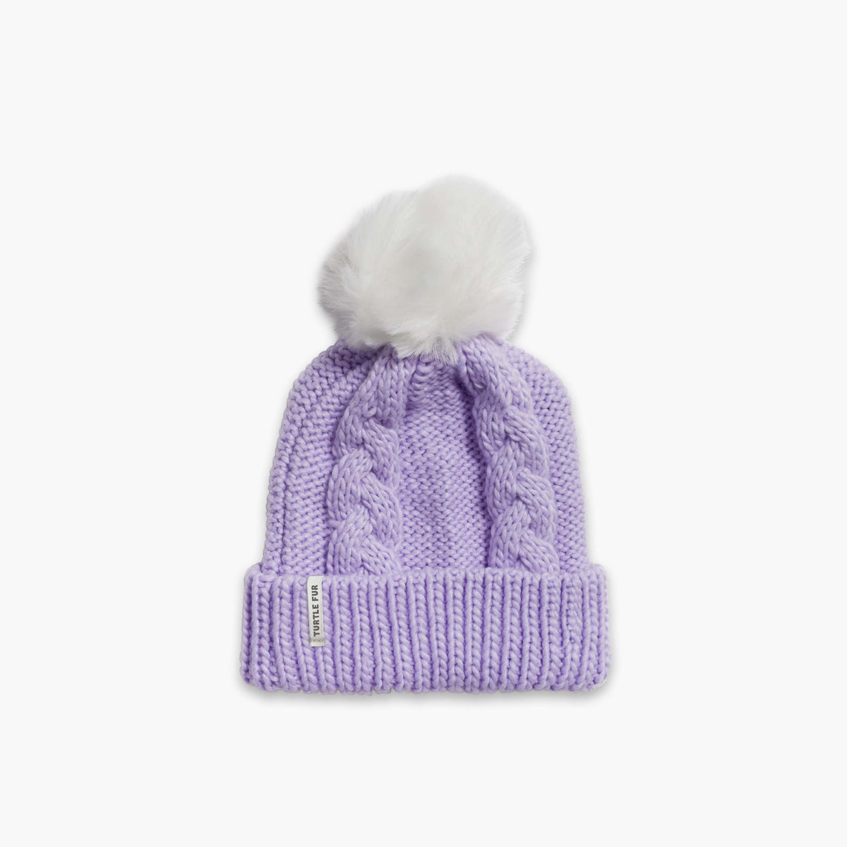 Youth Lizzy Faux Fur Pom / Color-Lavender