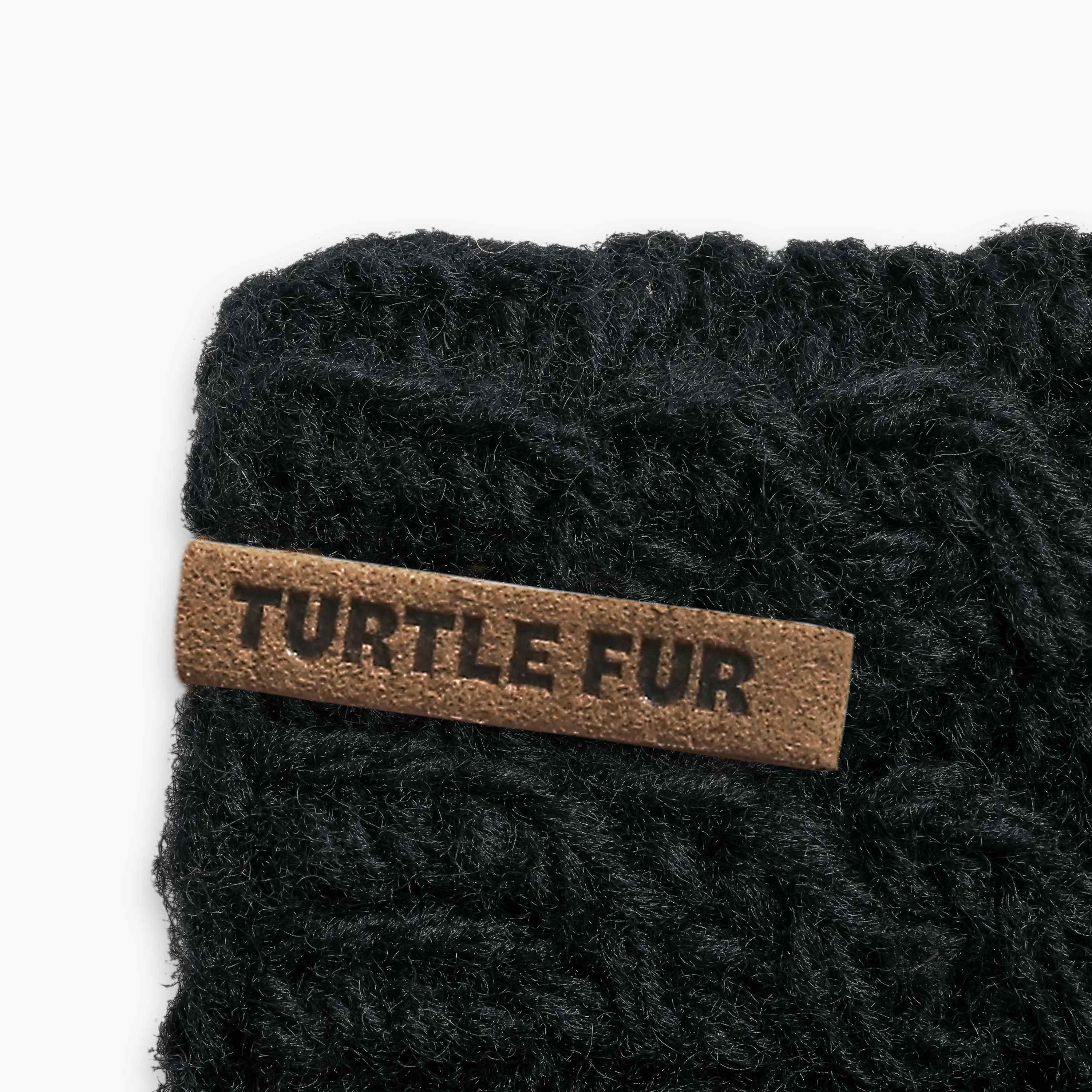 Turtle fur fingerless gloves discount