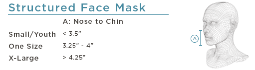 structured face mask