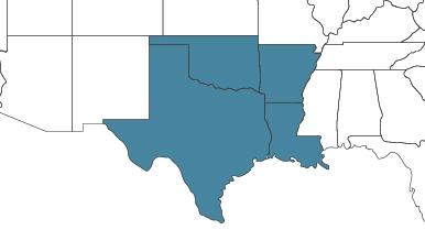 tx, ok, ar, la