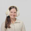 Ear Muffin Faux Fur Lined Earmuffs / Color-Ivory