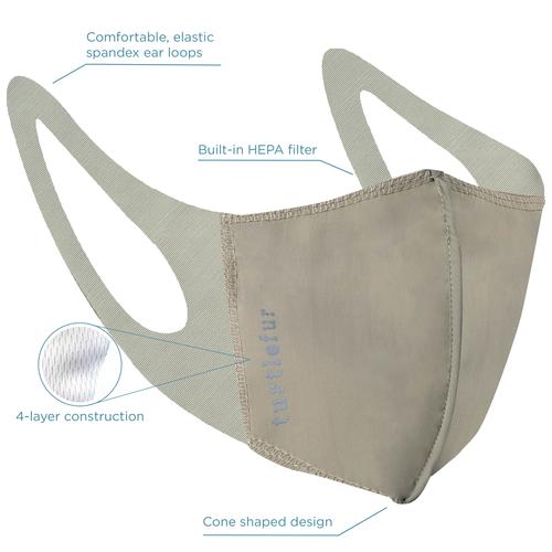 Structured Face Mask / Color-Khaki