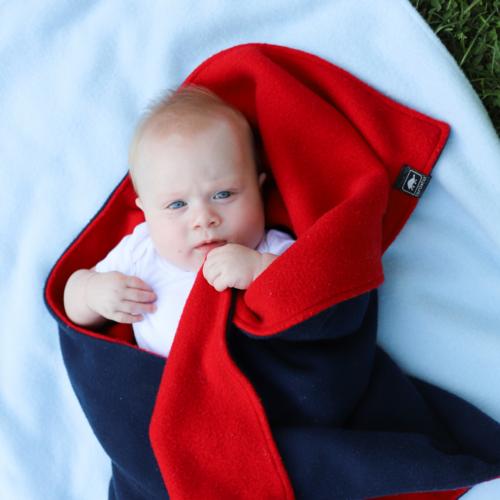 Original Fleece Baby Security Blanket / Color-Navy