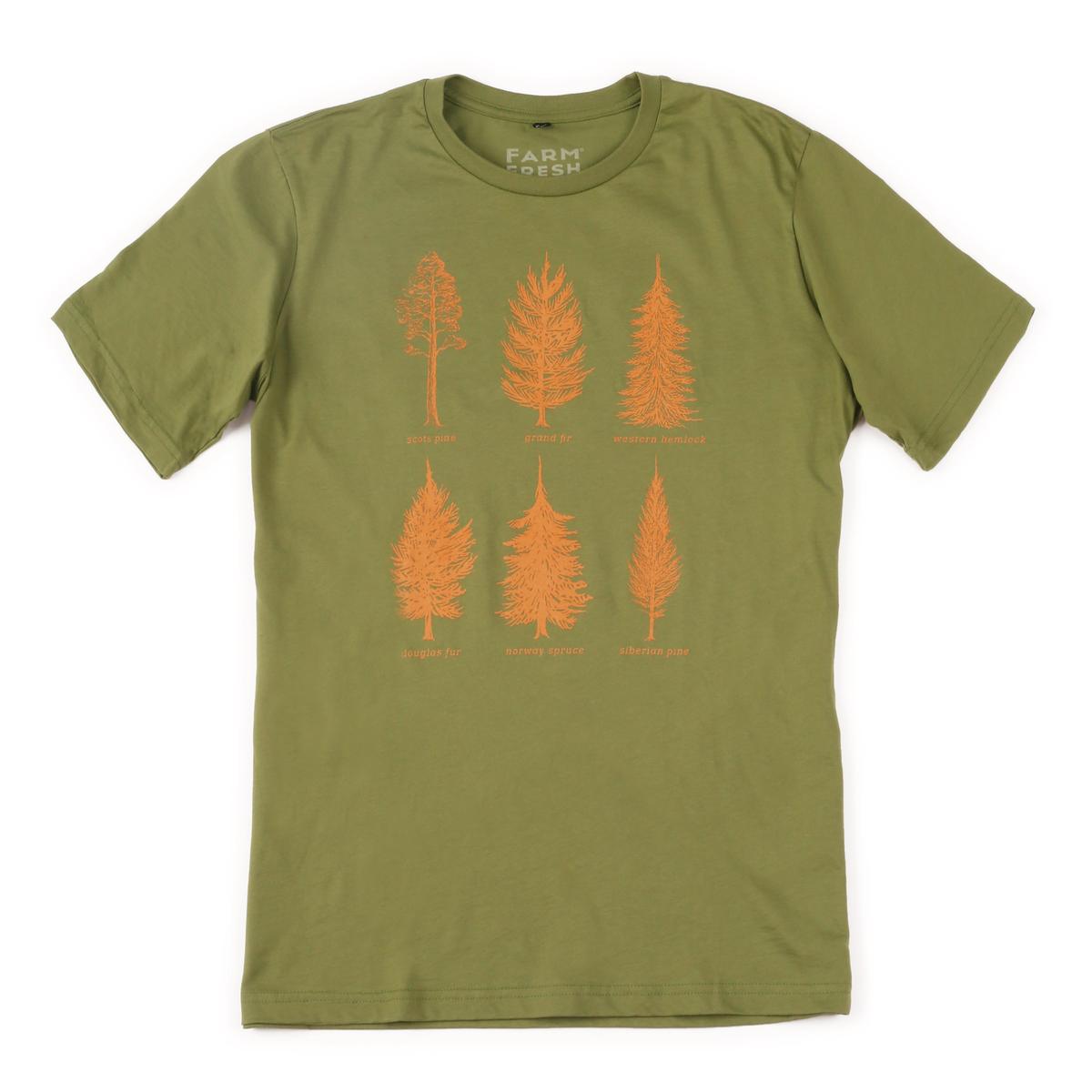 Men's Pine-ing Fir Attention T-Shirt / Color-Olive