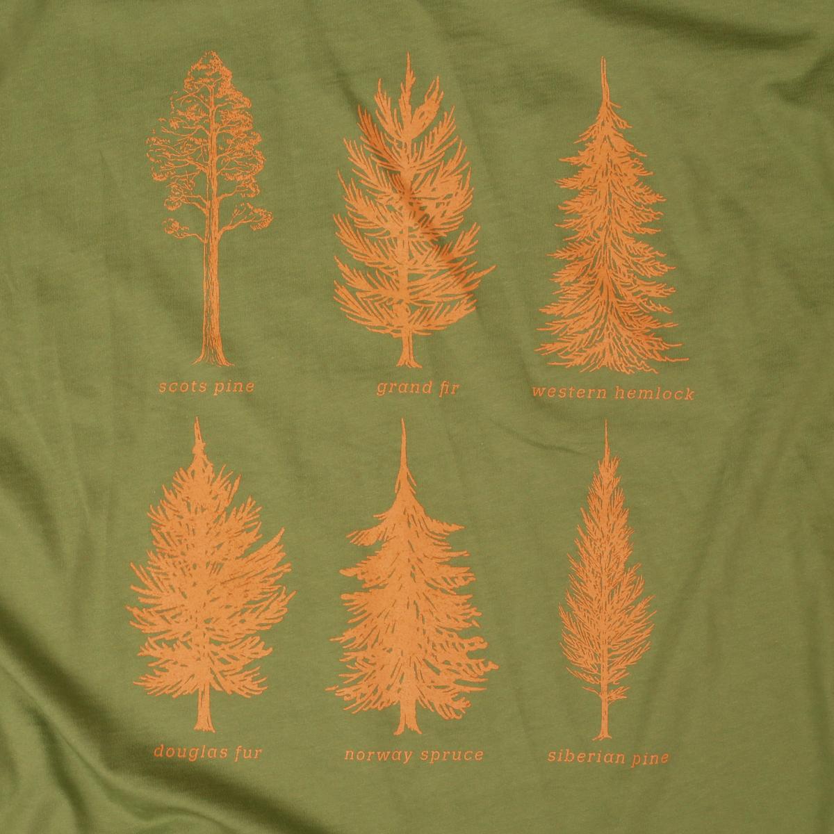 Men's Pine-ing Fir Attention T-Shirt / Color-Olive