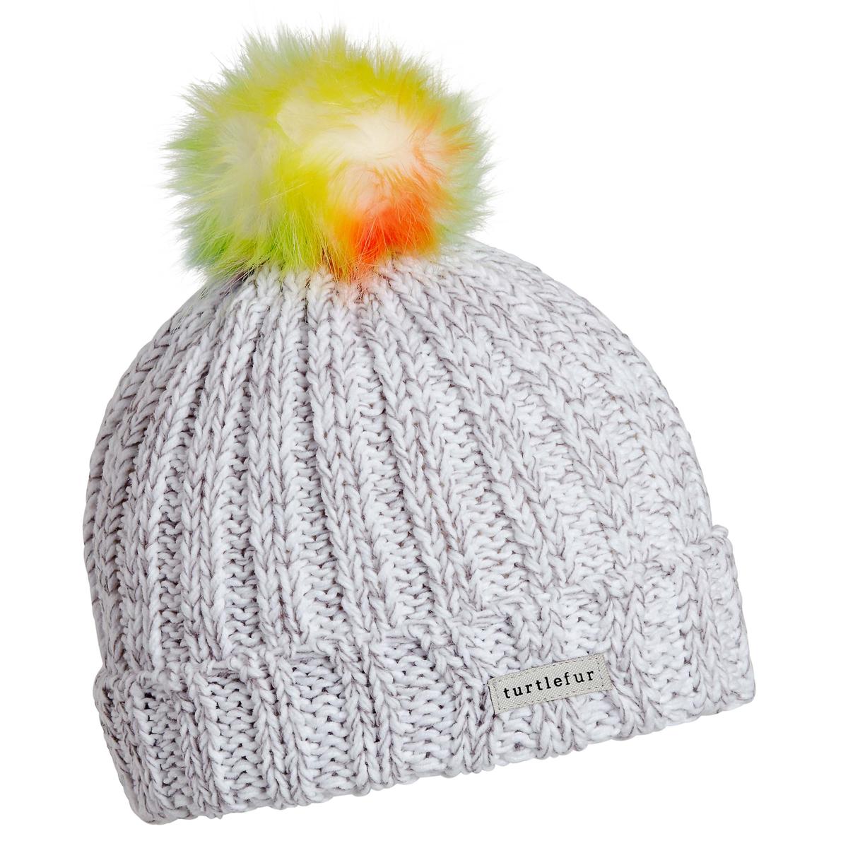 Youth Keija Faux Fur Pom / Color-White