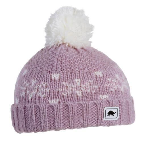 Toddler Snow Puff Beanie / Color-Lavender