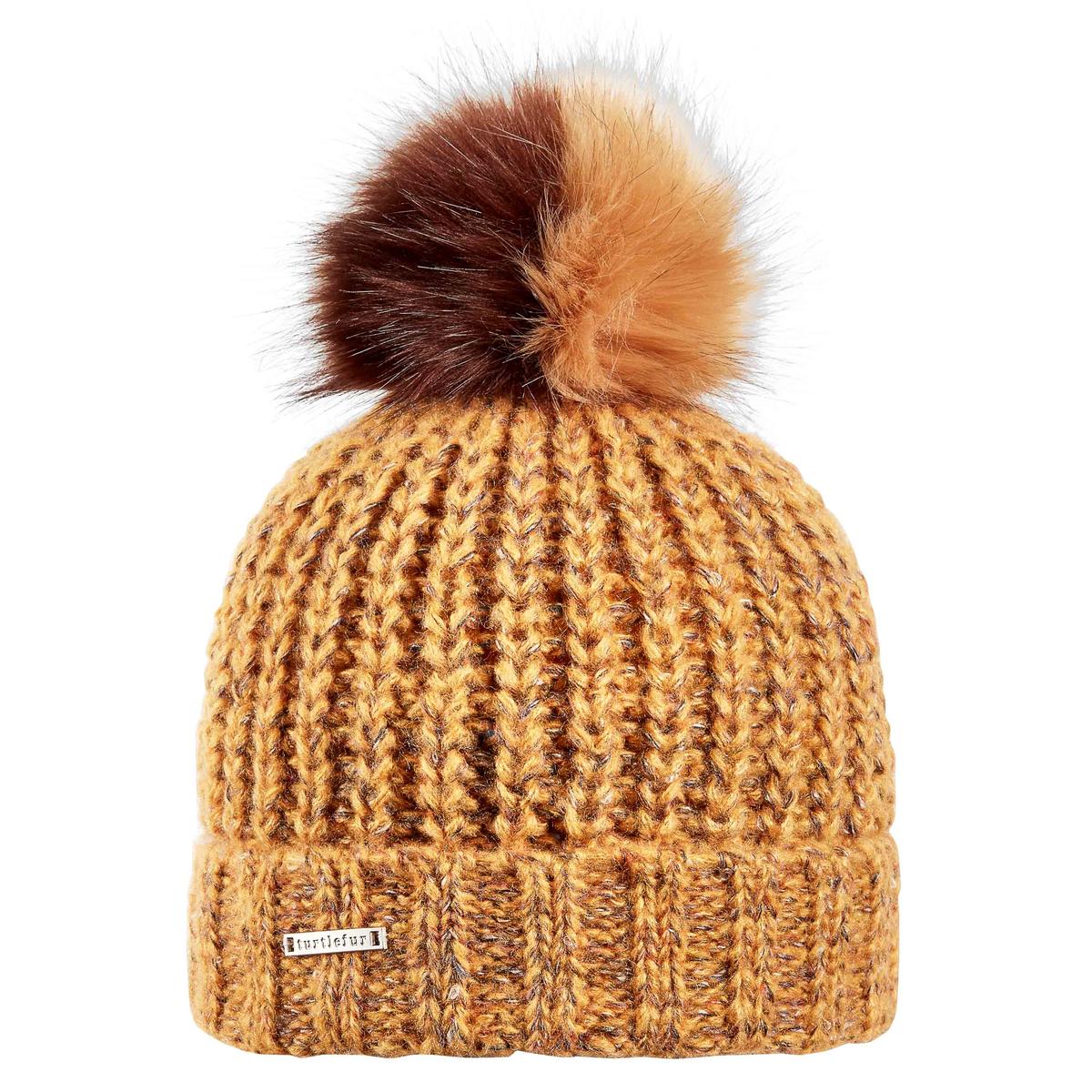 Mae Faux Fur Pom / Color-Caramel