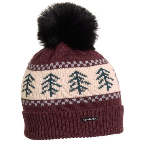 Castanea Faux Fur Pom / Color-Chianti
