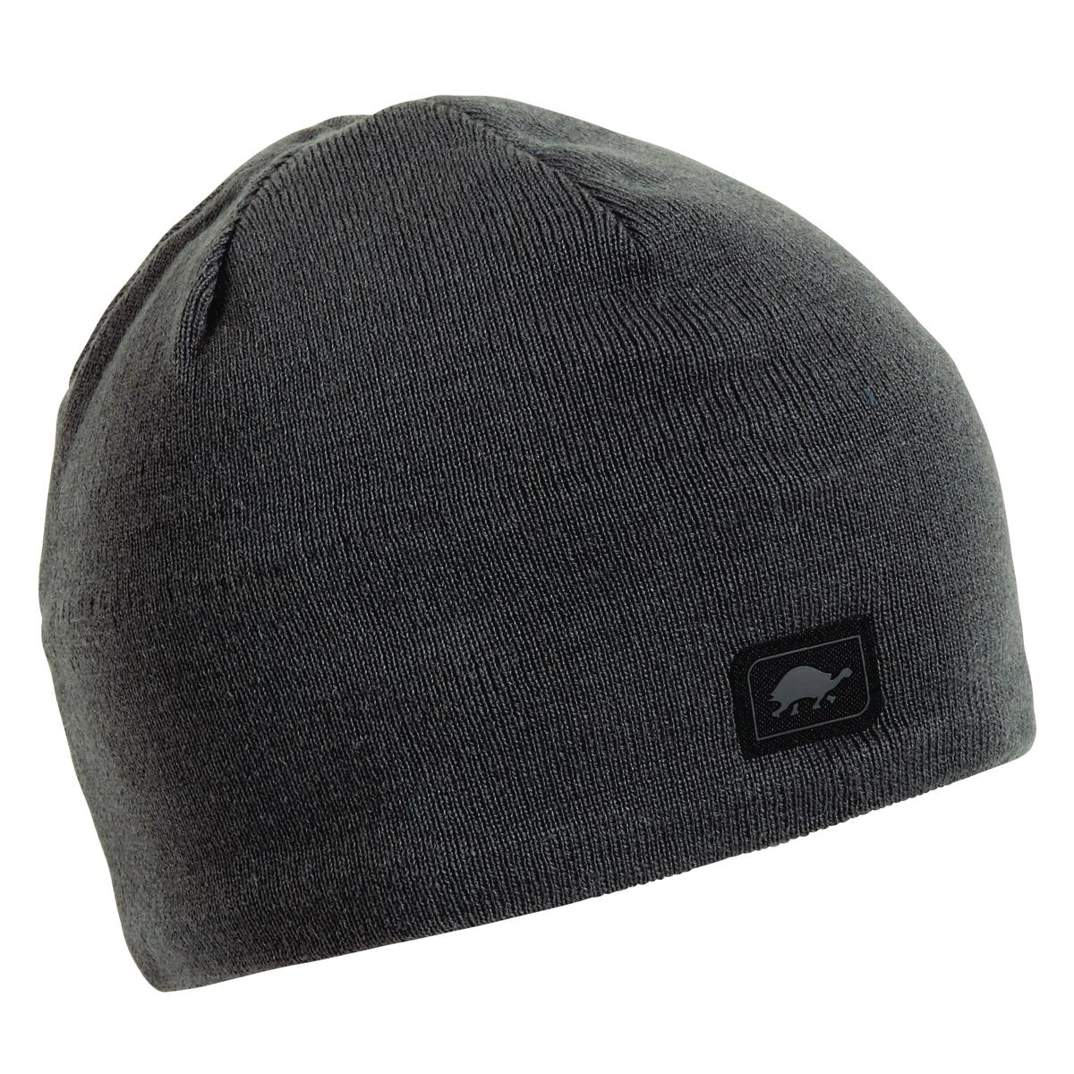 Solid Knit Beanie / Color-Graphite