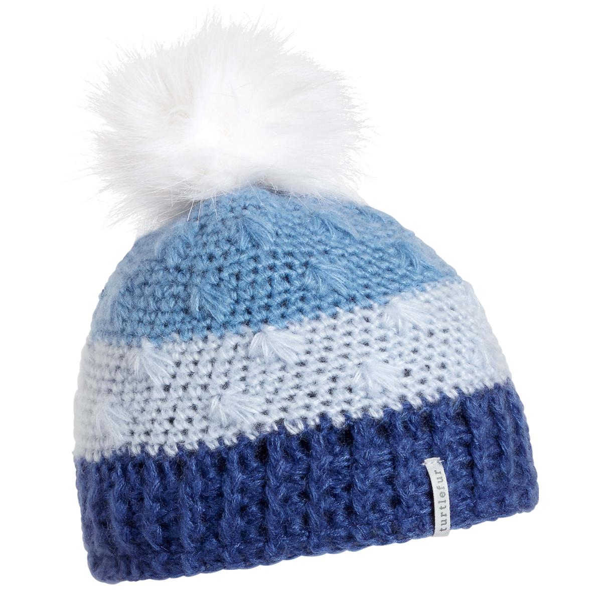 Youth Phyllis Faux Fur Pom / Color-Blue