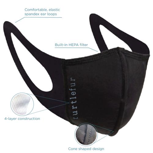 Structured Face Mask / Color-Black