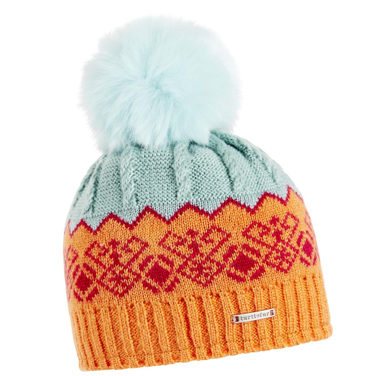 Marjorie Faux Fur Pom / Color-Sea Glass
