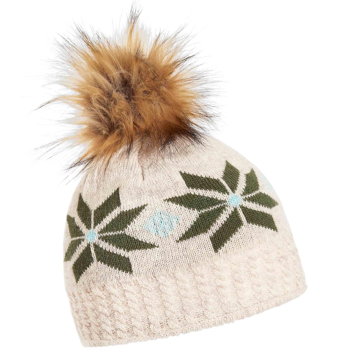 Snap Faux Fur Pom / Color-Oat
