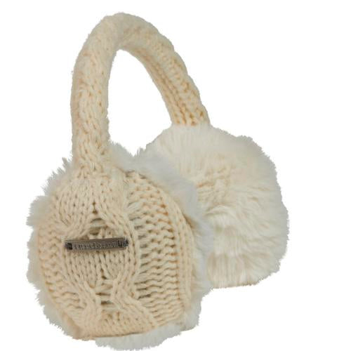 Ear Muffin Cable Knit Faux Fur Lined Earmuffs
