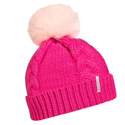 Youth Lizzy Faux Fur Pom / Color-Pink