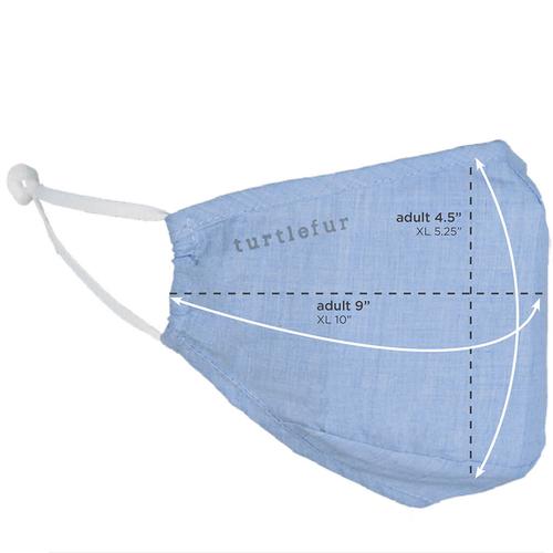 Cotton Casual Face Mask / Color-Light Blue
