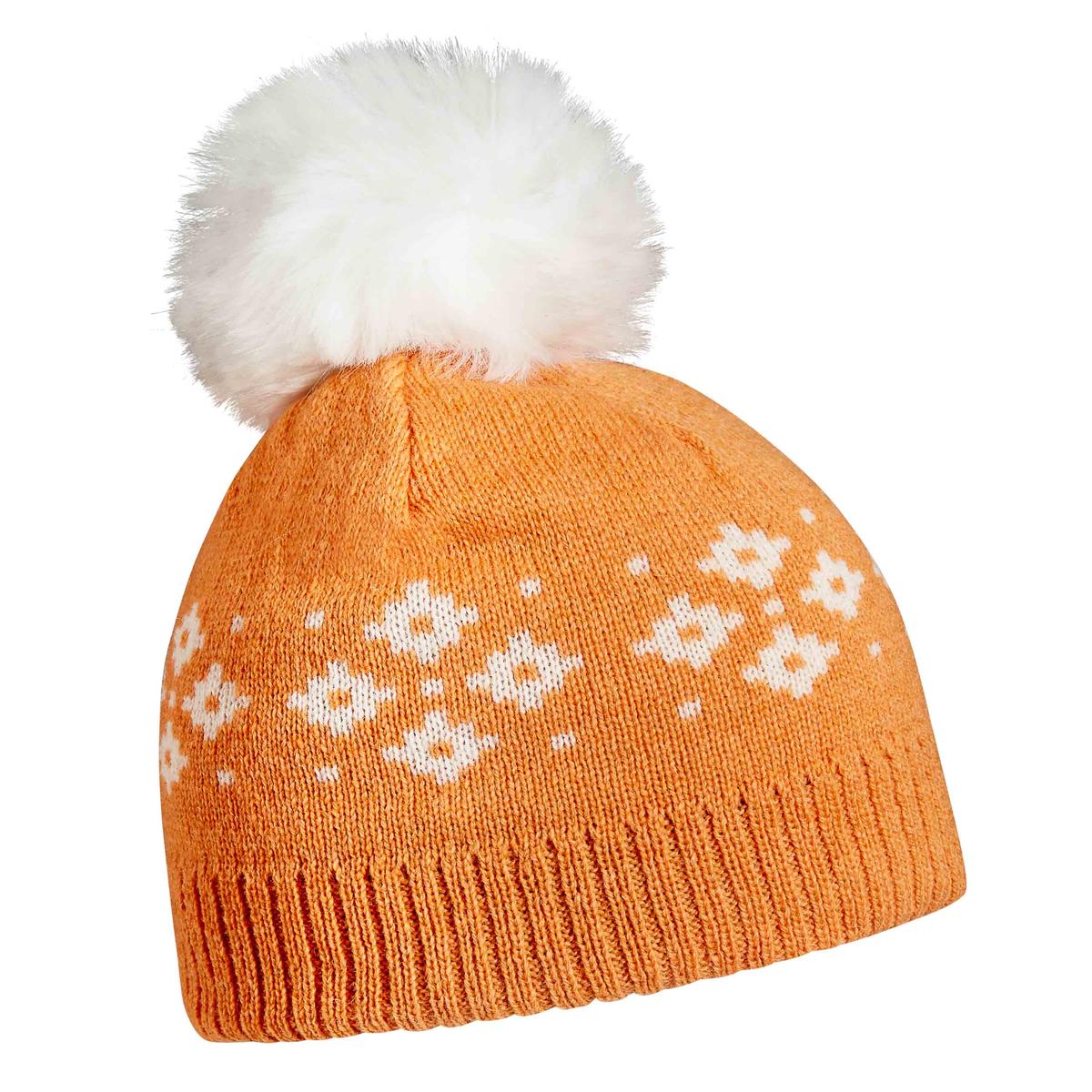 Navi Faux Fur Pom / Color-Tangerine