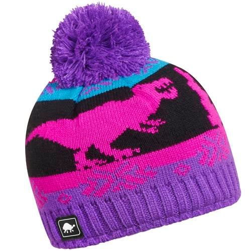 Kids Nordic Dino Beanie / Color-Orchid
