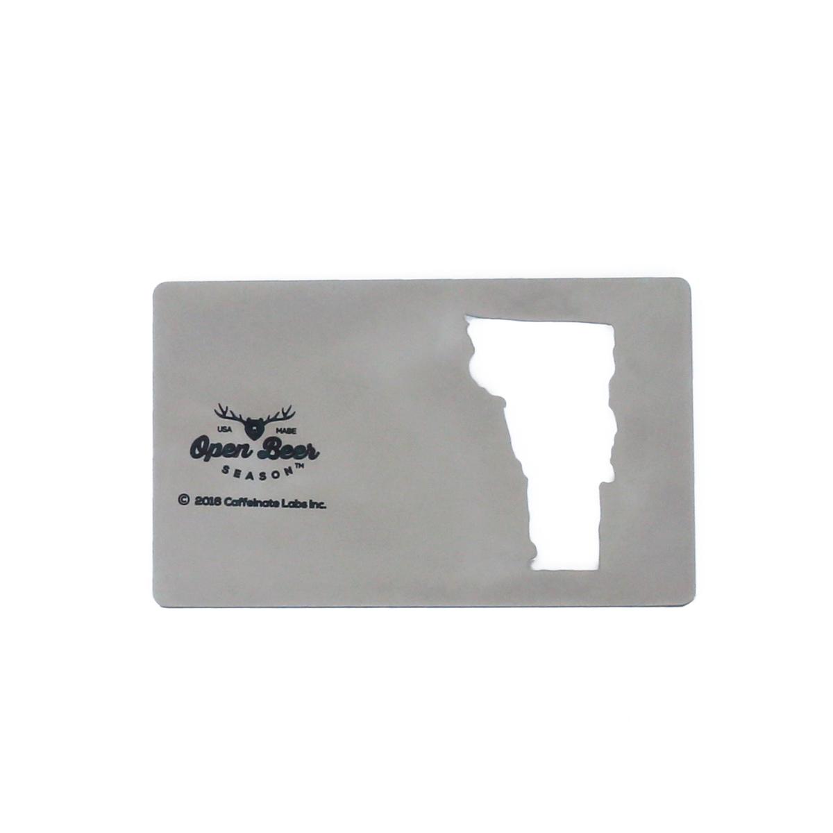 Vermont Card Bottle Opener / Color-Stainless Steel
