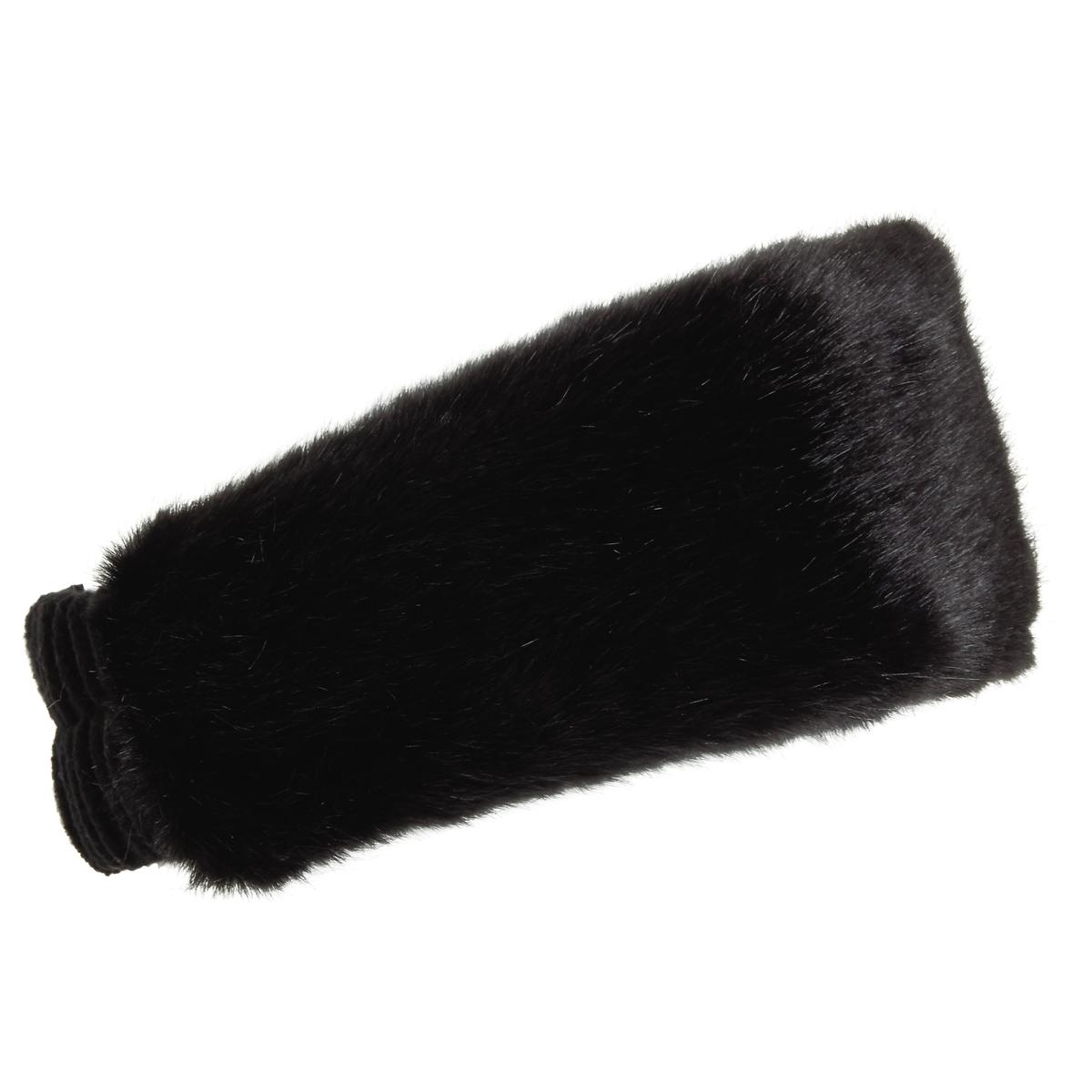 Fabulous Fay Faux Fur Headband / Color-Black