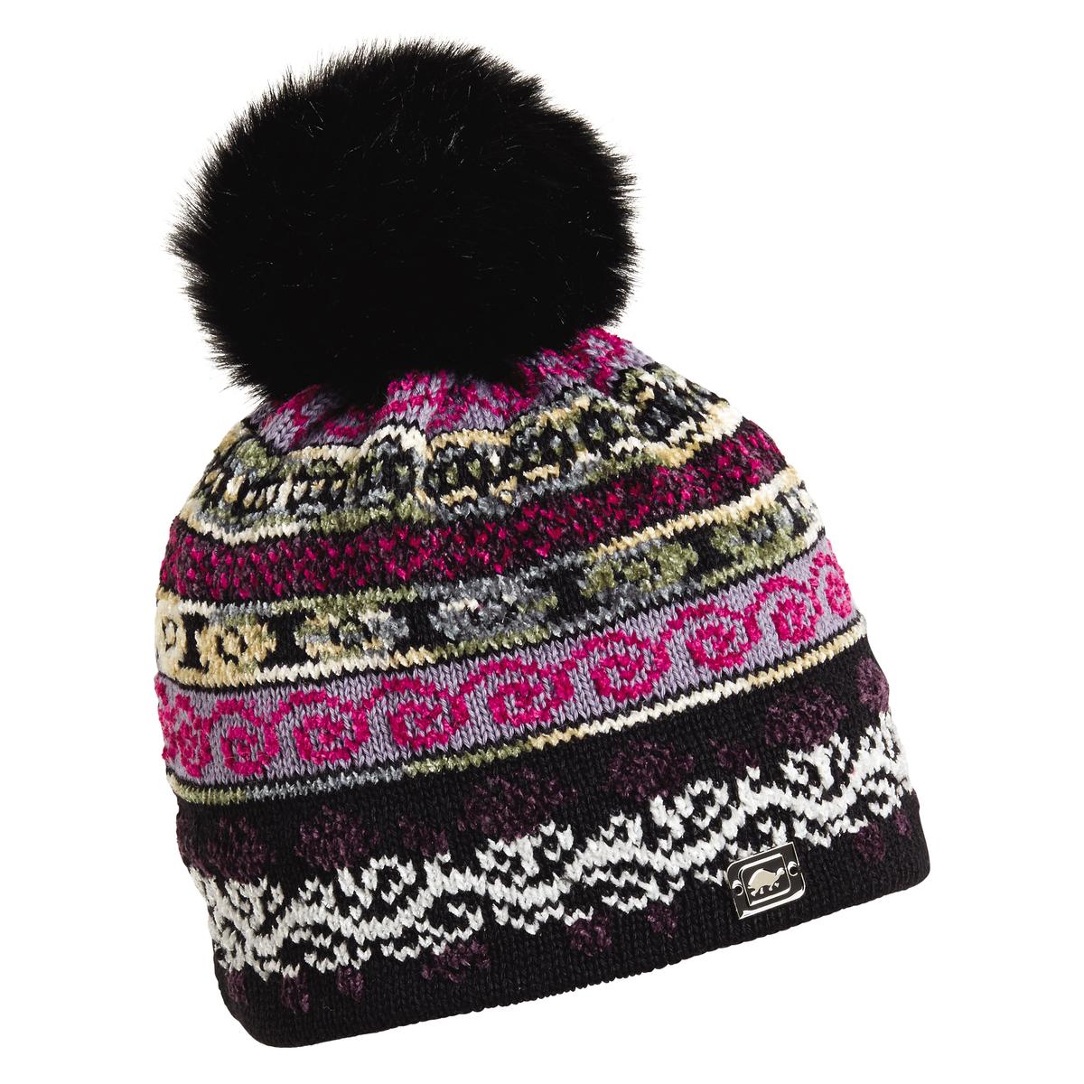 HRH Lady Fairisle Beanie / Color-Black