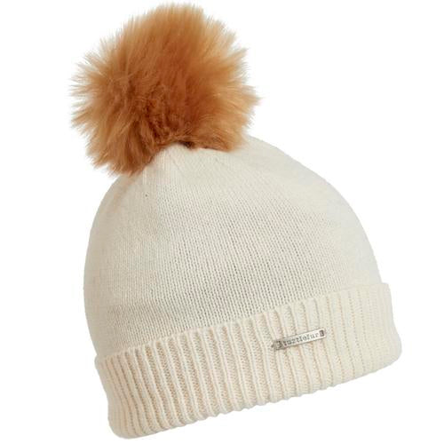 Sara-Jane Faux Fur Pom Lambswool Blend Beanie – Turtle Fur®