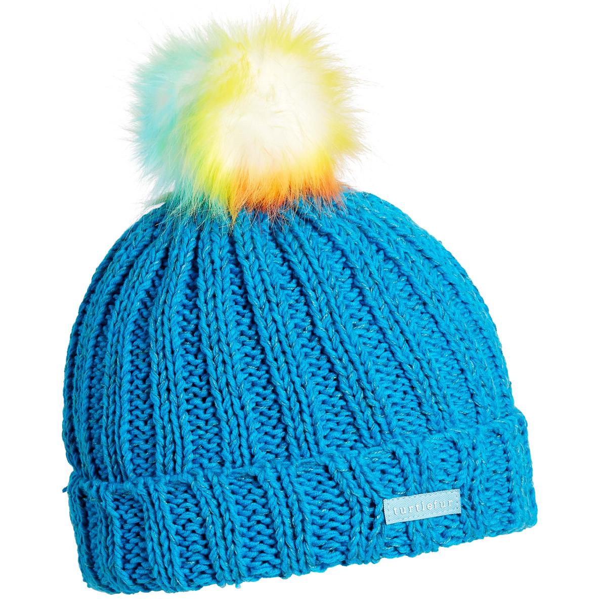 Youth Keija Faux Fur Pom / Color-Blue