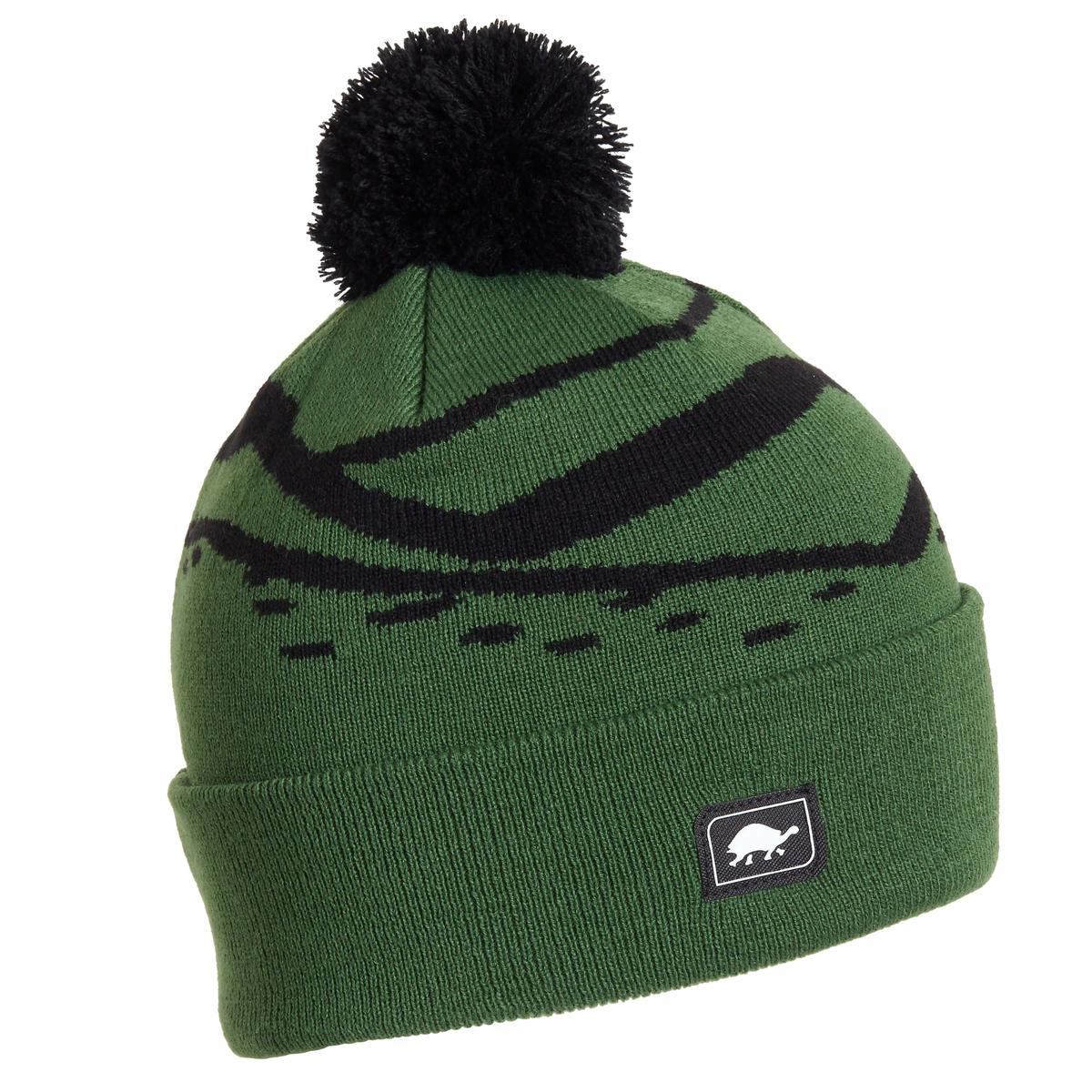 Kids Mountain Stripes Pom / Color-Green