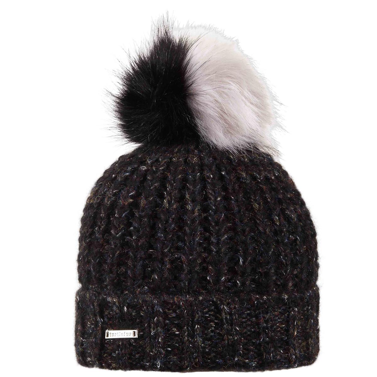 Mae Faux Fur Pom / Color-Black