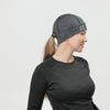 Comfort Shell Stria Conquest Ponytail Beanie / Color-Eclipse