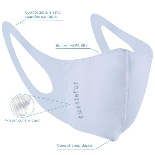 Structured Face Mask / Color-White