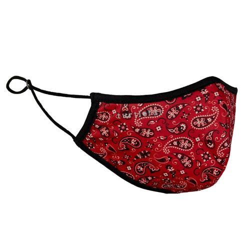 Kids Everyday Face Mask Prints / Color-Red Bandana