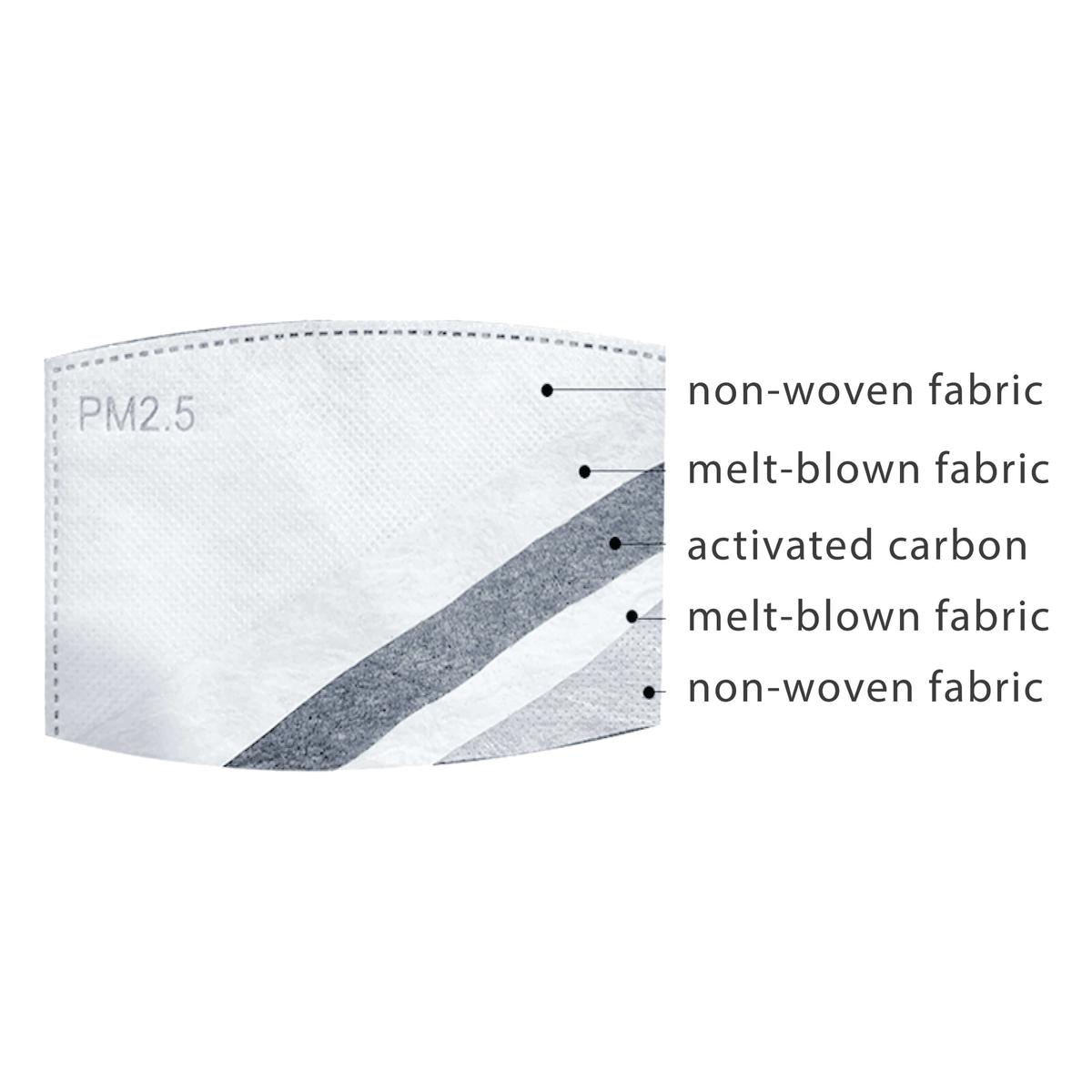 PM2.5 Activated Carbon Filter - 10-pack / Color-White