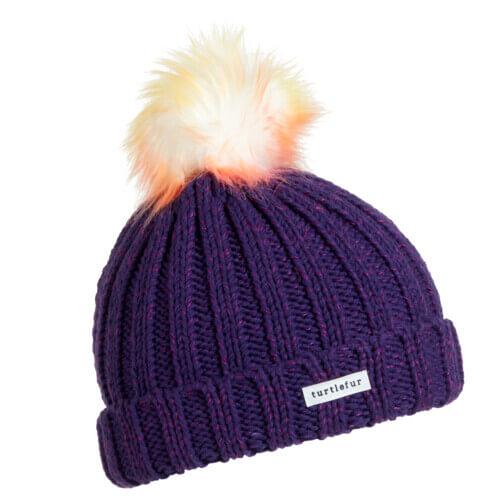 Youth Keija Faux Fur Pom / Color-Purple