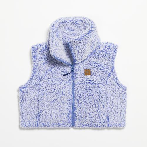 Comfort Lush Cropped Fleece Vest / Color-Violet