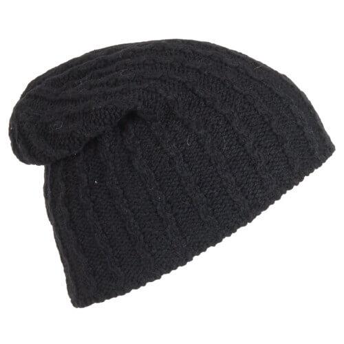 Lambswool Lilah Beanie / Color-Black