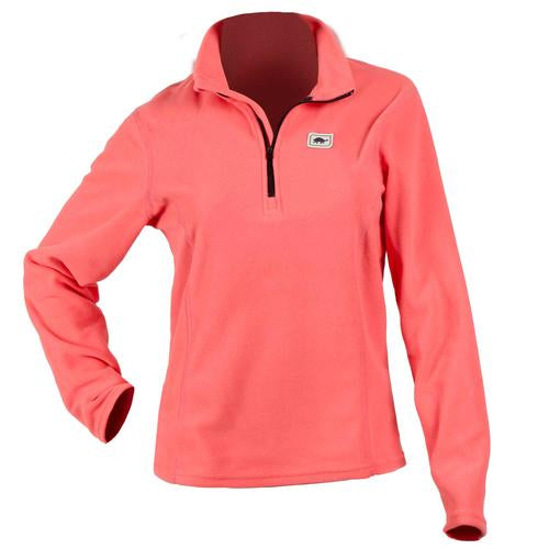 Women's Micro Fur Fleece Kira 1/4 Zip / Color-Sweet Peach