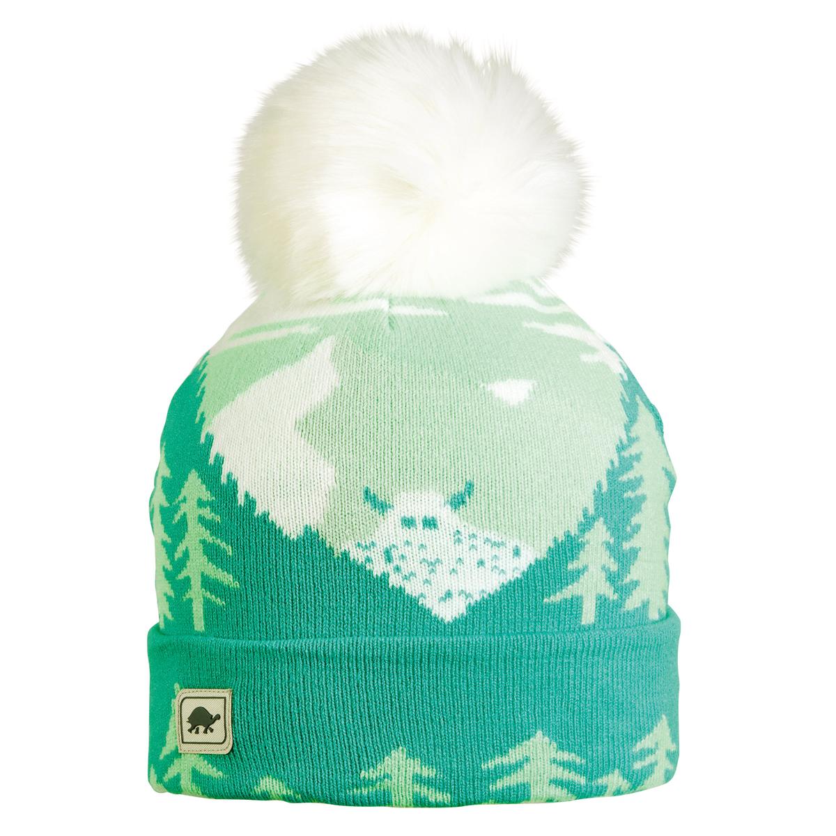 Peeking Yeti Faux Fur Pom / Color-Mermaid