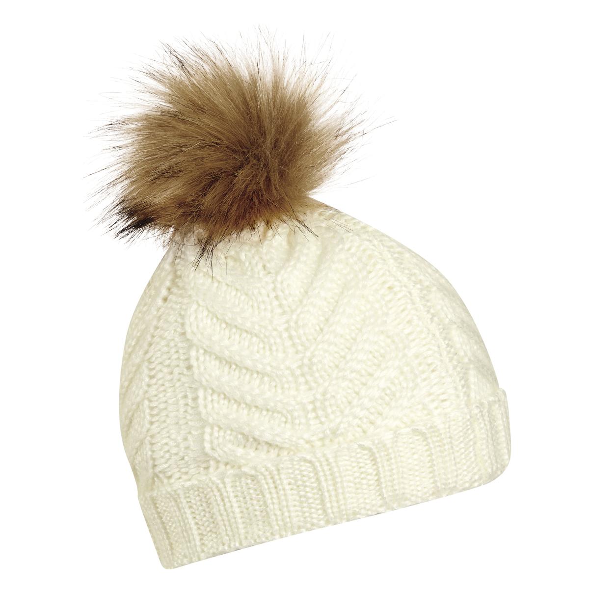 Sequoia Faux Fur Pom / Color-White