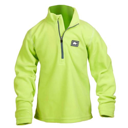 Boys Micro Fur Fleece Carapace 1/4 Zip / Color-Limelight