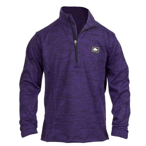 Girls Comfort Shell Stria Kira High Energy 1/4 Zip / Color-Purple Haze